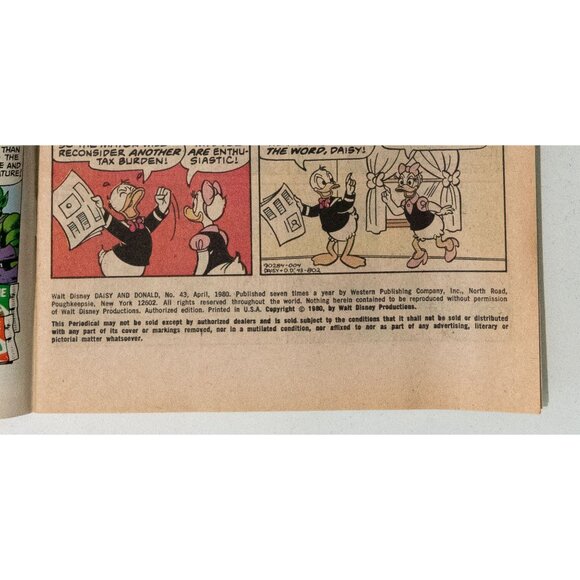 Walt Disney Daisy And Donald Comic Book No. 43 Whitman 1978 Vintage - Picture 9 of 13